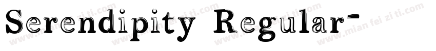 Serendipity Regular字体转换
